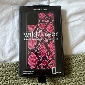 Wildflower Cases Pink Snakeskin iPhone 11 Case